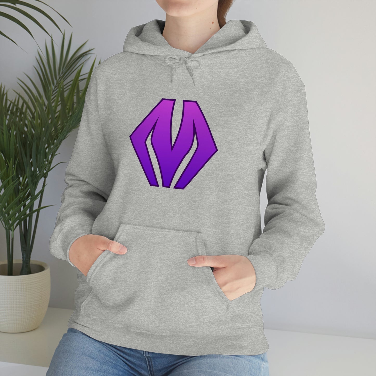 M logo - Unisex Heavy Blend™ Hooded Sweatshirt