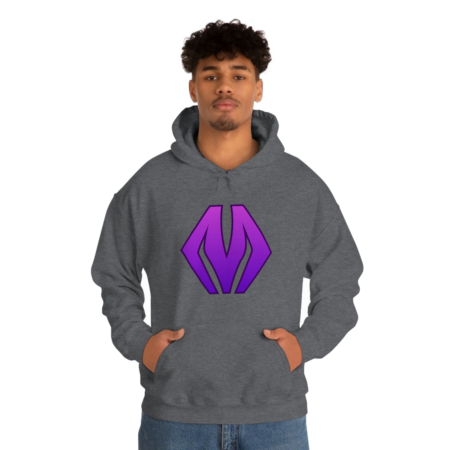 M logo - Unisex Heavy Blend™ Hooded Sweatshirt