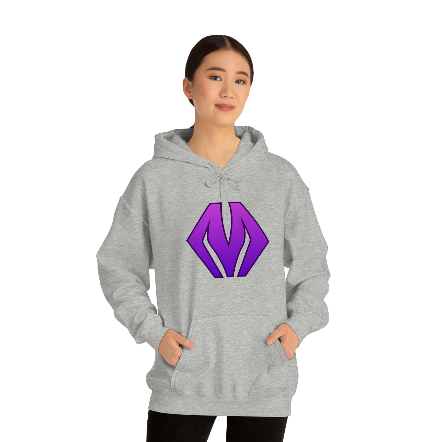 M logo - Unisex Heavy Blend™ Hooded Sweatshirt