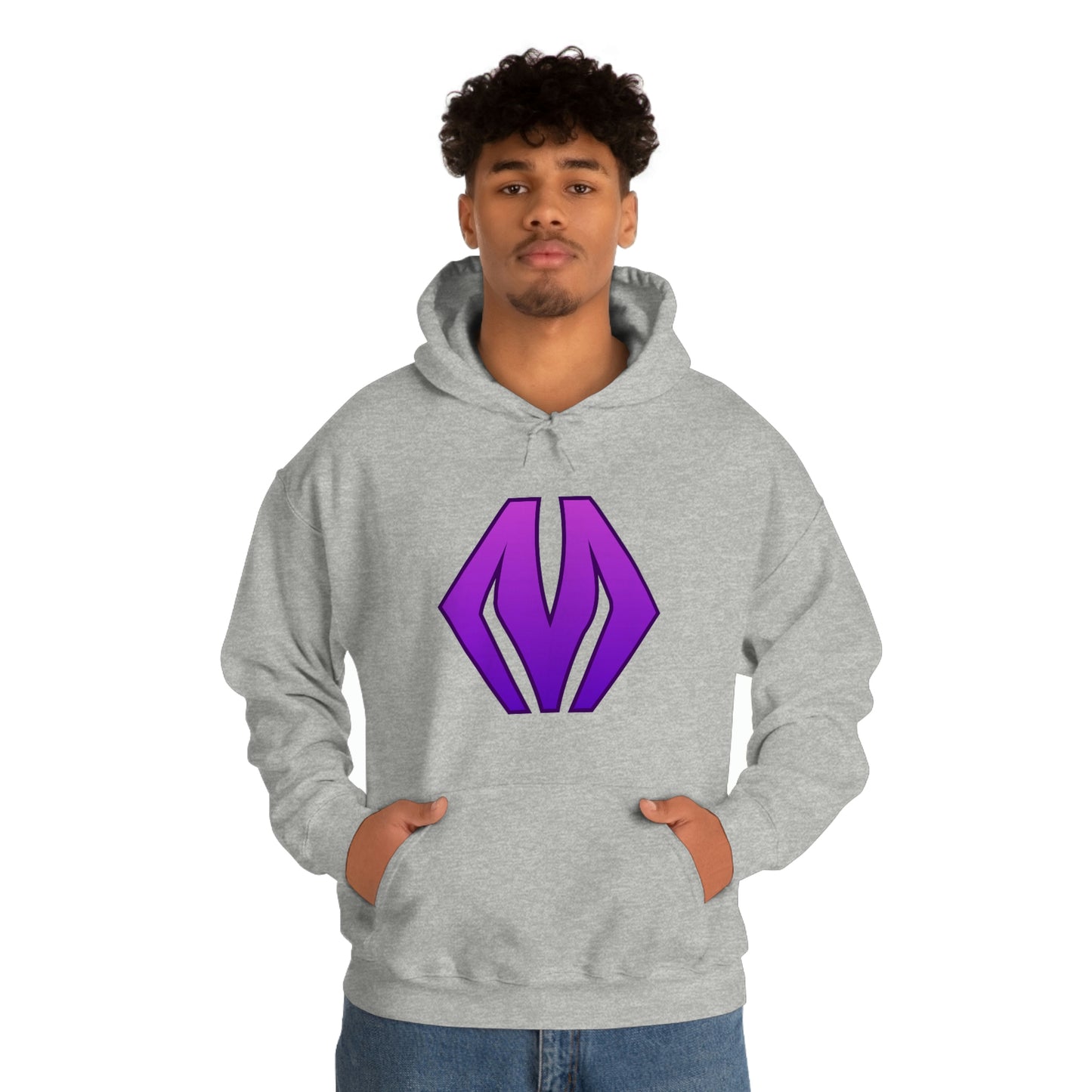 M logo - Unisex Heavy Blend™ Hooded Sweatshirt