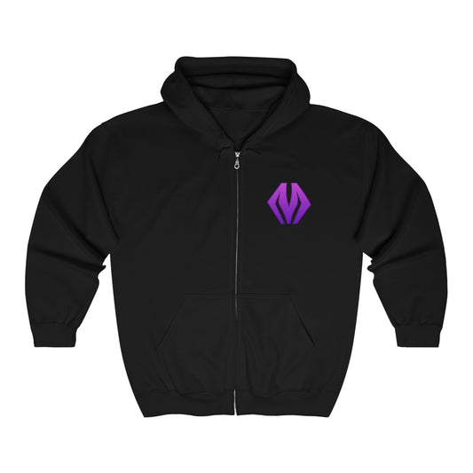 M logo / MA logo - Unisex Heavy Blend™ Full Zip Hooded Sweatshirt