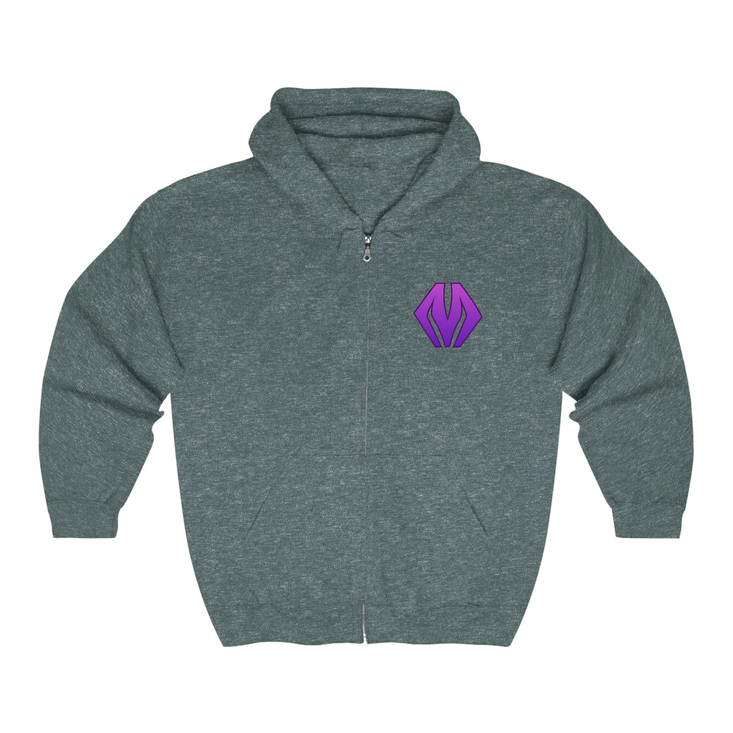 M logo / MA logo - Unisex Heavy Blend™ Full Zip Hooded Sweatshirt