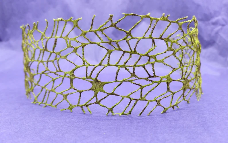 moss mesh ribbon